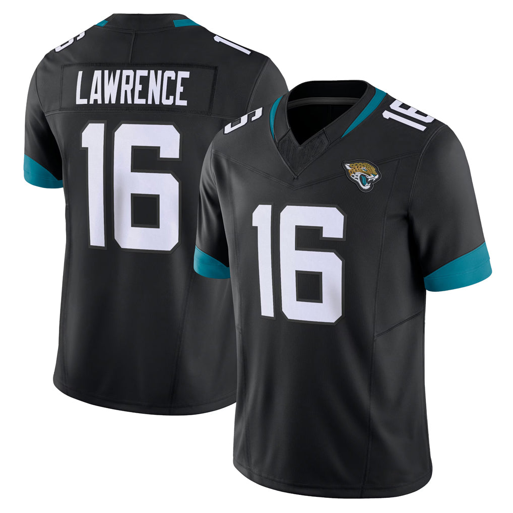 J.Jaguars #16 Trevor Lawrence Player Black Vapor F.U.S.E. Limited Home Game BALCE Stitched Jerseys