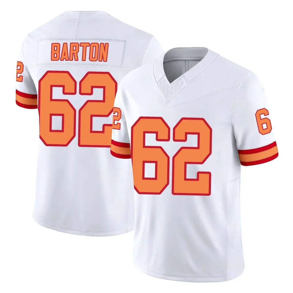 TB.Buccaneers #62 Graham Barton Player White Limited '76 Vapor F.U.S.E. Home Game BALCE Stitched Jerseys