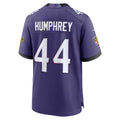 B.Ravens #44 Marlon Humphrey Player Purple Home Game BALCE Stitched Jerseys