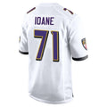 B.Ravens #71 Olaivavega Ioane Player White Alternate Home BALCE Stitched Jerseys