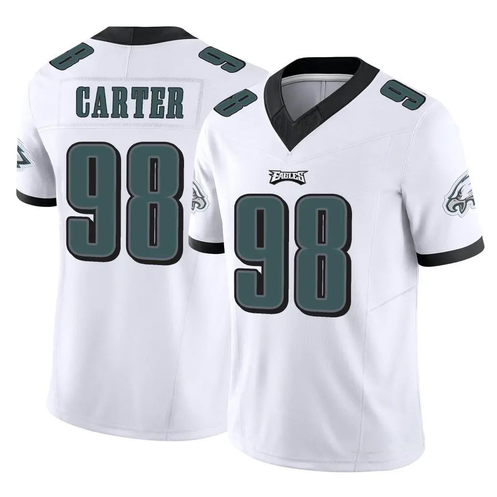 P.Eagles #98 Jalen Carter Player White Limited Vapor F.U.S.E. Home Game BALCE Stitched Jerseys