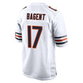 C.Bears #17 Tyson Bagent Player White Home Game BALCE Stitched Jerseys