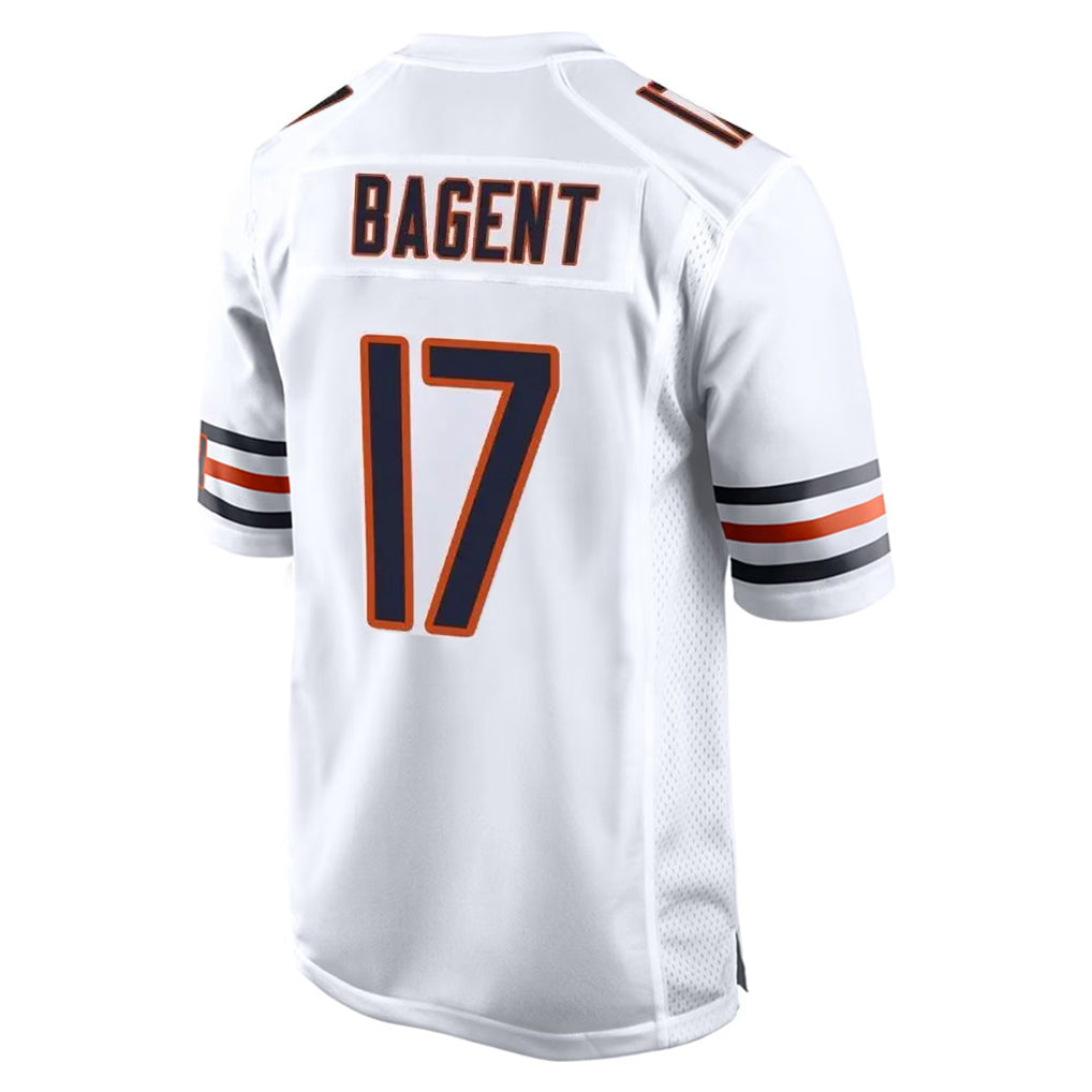 C.Bears #17 Tyson Bagent Player White Home Game BALCE Stitched Jerseys