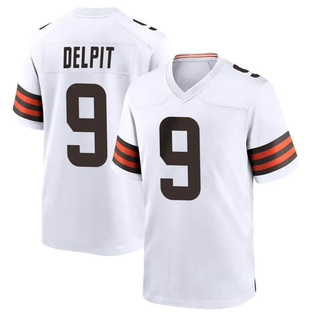 C.Browns #9 Grant Delpit Player White Home Game BALCE Stitched Jerseys