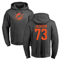 M.Dolphins #73 Austin Jackson Player Darkgray Pullover Hoodies Limited BALCE Stitched Jerseys