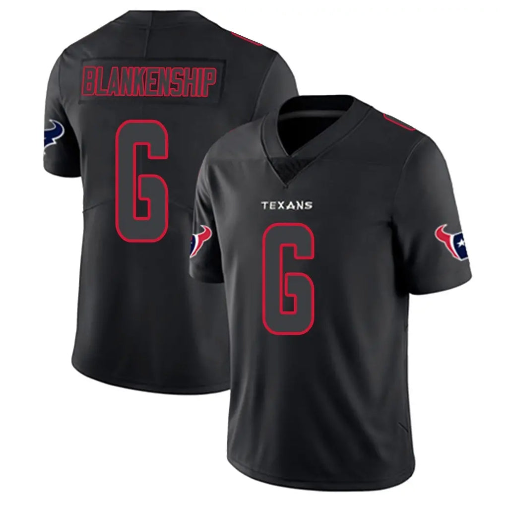 H.Texans #6 Reed Blankenship Player Black Impact Limited Game BALCE Stitched Jerseys