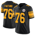 P.Steelers #76 Troy Fautanu Player Black Limited Color Rush Home Game BALCE Stitched Jerseys