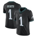 P.Eagles #1 Jalen Hurts Player Black Limited Vapor Untouchable Home Game BALCE Stitched Jerseys