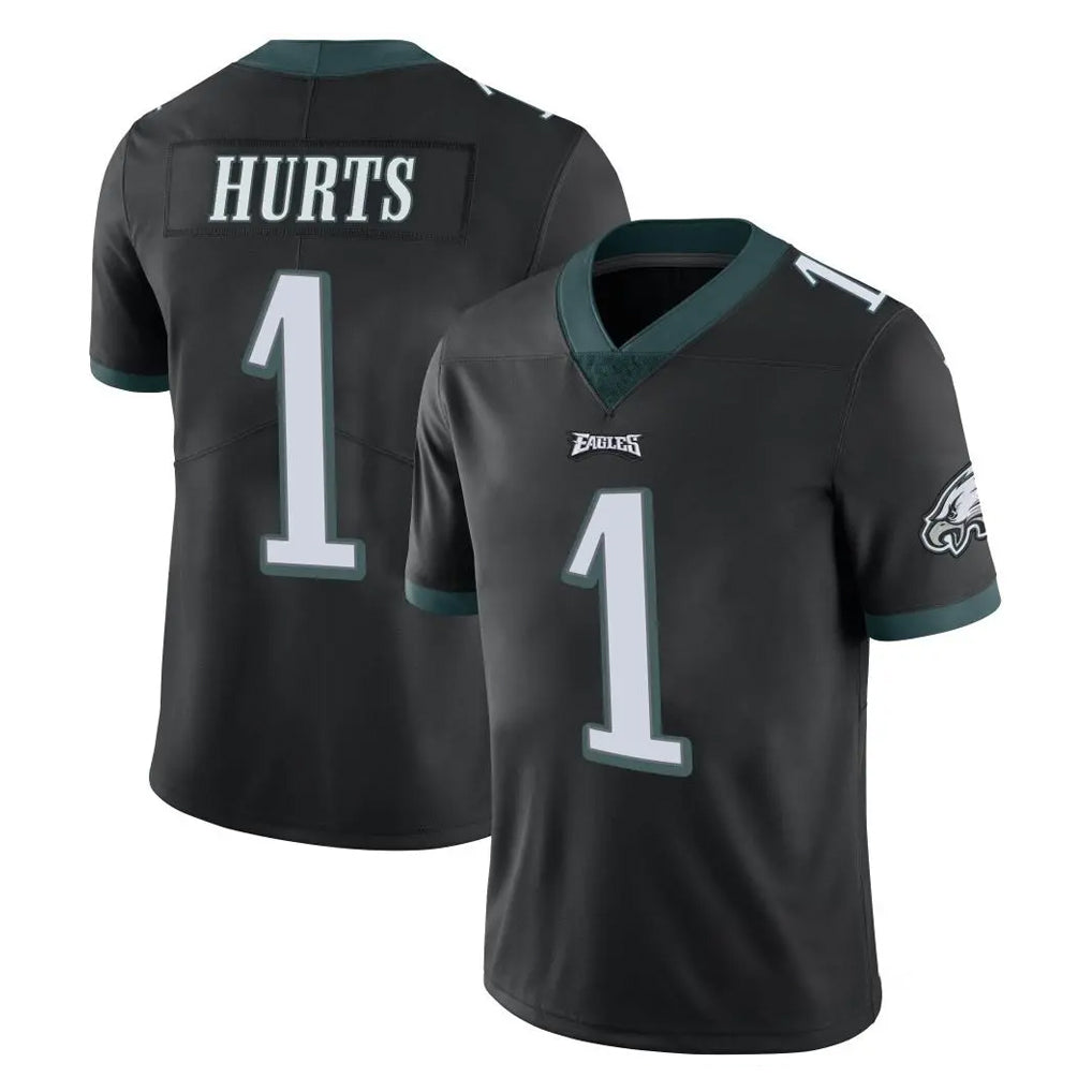 P.Eagles #1 Jalen Hurts Player Black Limited Vapor Untouchable Home Game BALCE Stitched Jerseys