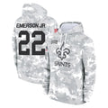 NO.Saints #22 Martin Emerson Jr. Player Arctic Camo Salute to Service Pullover Hoodies Limited Game BALCE Stitched Jerseys