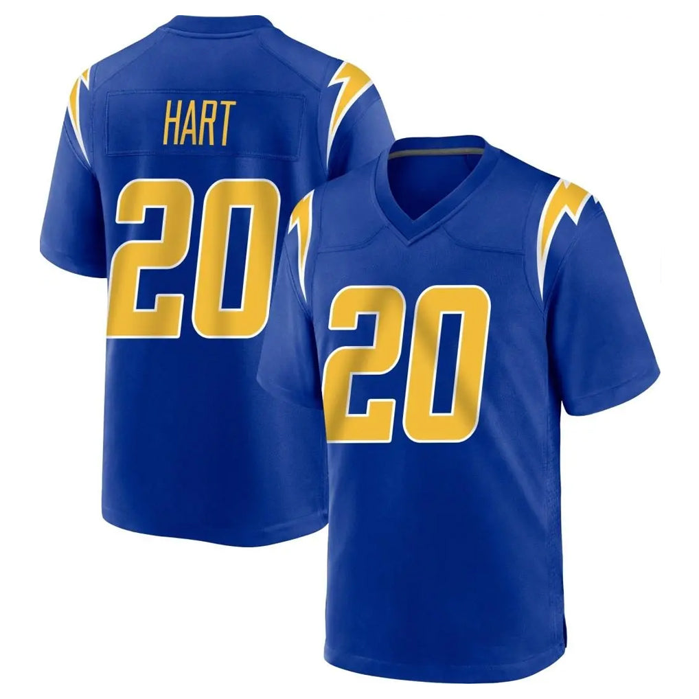 LA.Chargers #20 Cam Hart Player Royal Home Game BALCE Stitched Jerseys