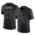 T.Titans #26 Marcus Harris Player Black Limited Reflective Home Game BALCE Stitched Jerseys