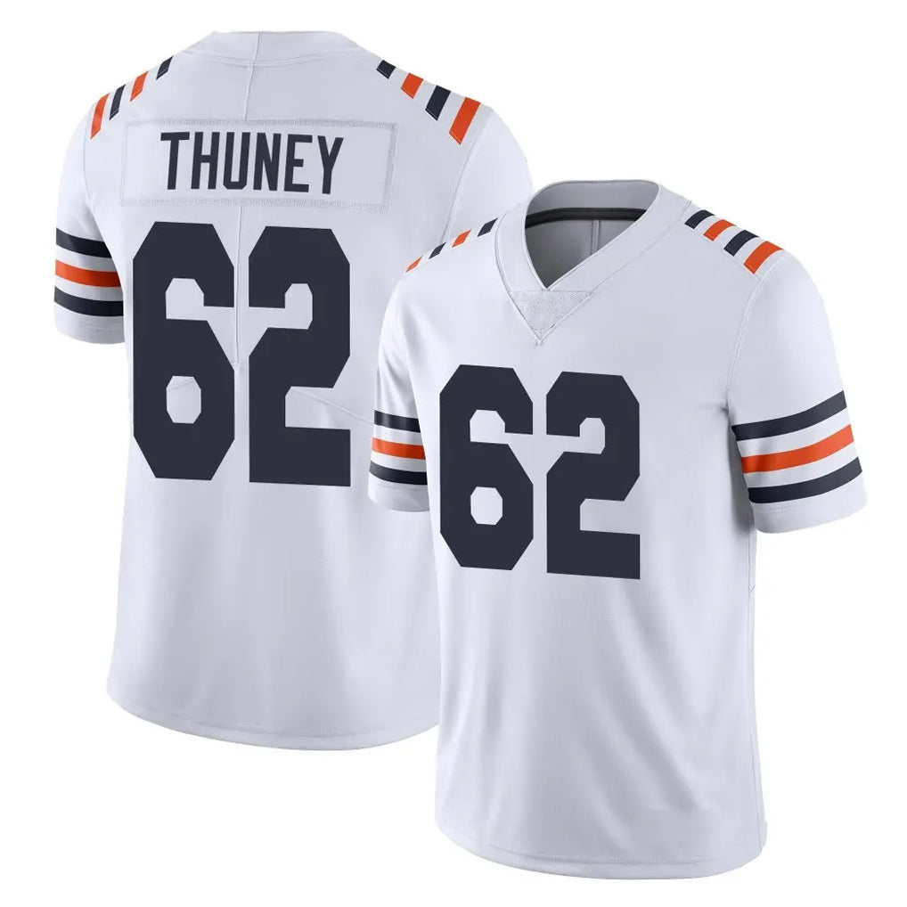 C.Bears #62 Joe Thuney Player White Classic Vapor Limited Home Game BALCE Stitched Jerseys