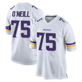 M.Vikings #75 Brian O'Neill Player White Home Game BALCE Stitched Jerseys