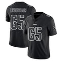 LV.Raiders #65 Tyler Linderbaum Player Black Limited Black Impact Home Game BALCE Stitched Jerseys