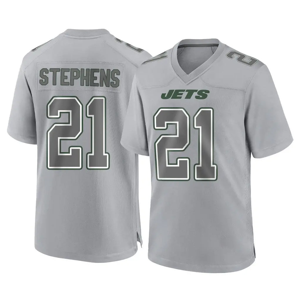 NY.Jets #21 Brandon Stephens Player Gray Limited Atmosphere Fashion Home Game BALCE Stitched Jerseys
