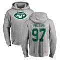 NY.Jets #97 Harrison Phillips Player Gray LOGO Pullover Hoodies Limited Game BALCE Stitched Jerseys