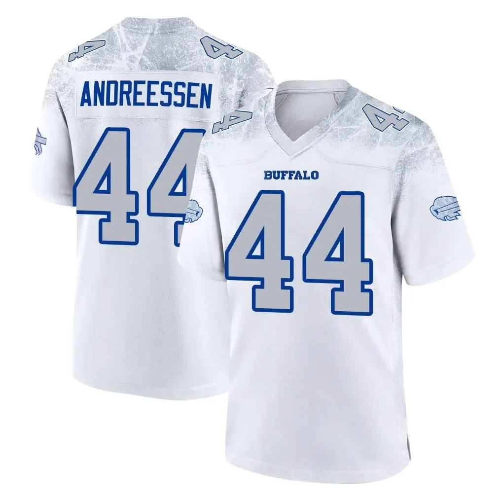 B.Bills #44 Joe Andreessen Player White Rivalries Collection BALCE Stitched Jerseys