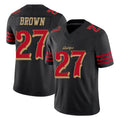 SF.49ers #27 Ji'Ayir Brown Player Black Limited Rivalries Collection Home Game BALCE Stitched Jerseys