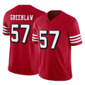 SF.49ers #57 Dre Greenlaw Player Red Limited Alternate Vapor F.U.S.E. Home Game BALCE Stitched Jerseys