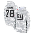 NY.Giants #78 Andrew Thomas Player Arctic Camo Salute to Service Pullover Hoodies Limited Game BALCE Stitched Jerseys