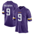 M.Vikings #9 J.J. McCarthy Player Purple Home Game BALCE Stitched Jerseys