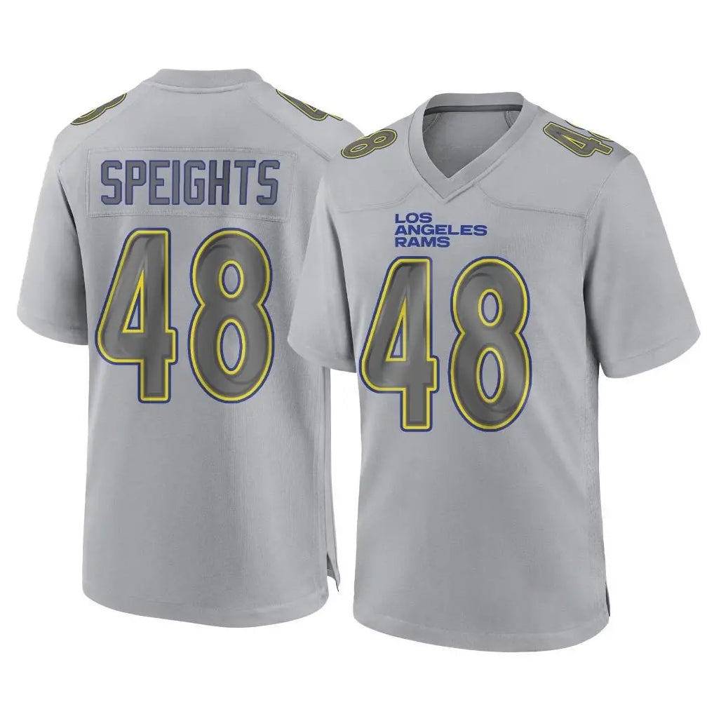 LA.Rams #48 Omar Speights Player Gray Atmosphere Fashion Home Game BALCE Stitched Jerseys