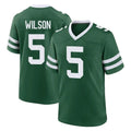 NY.Jets #5 Garrett Wilson Player Green Legacy Home Game BALCE Stitched Jerseys
