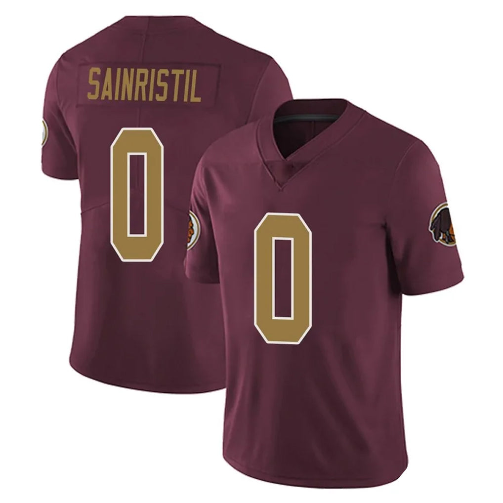 W.Commanders #0 Mike Sainristil Player Burgundy Alternate Vapor Untouchable Home Game BALCE Stitched Jerseys