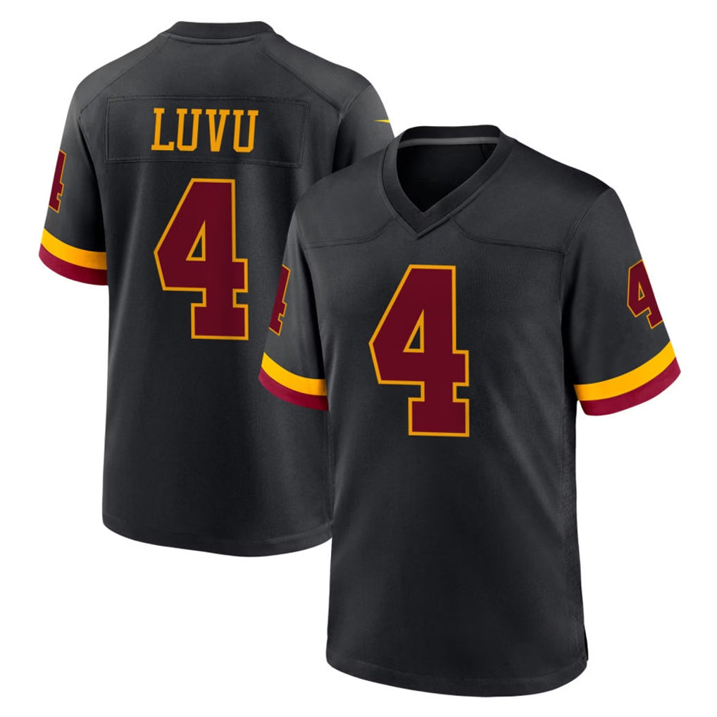 W.Commanders #4 Frankie Luvu Player Black Limited Home Game BALCE Stitched Jerseys