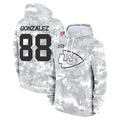 KC.Chiefs #88 Tony Gonzalez Player Arctic Camo Salute to Service Hoodies Limited Game BALCE Stitched Jerseys