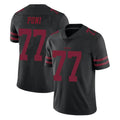 SF.49ers #77 Dominick Puni Player Black Alternate Limited Vapor Untouchable Home Game BALCE Stitched Jerseys