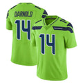 S.Seahawks #14 Sam Darnold Player Green Limited Color Rush Home Game BALCE Stitched Jerseys