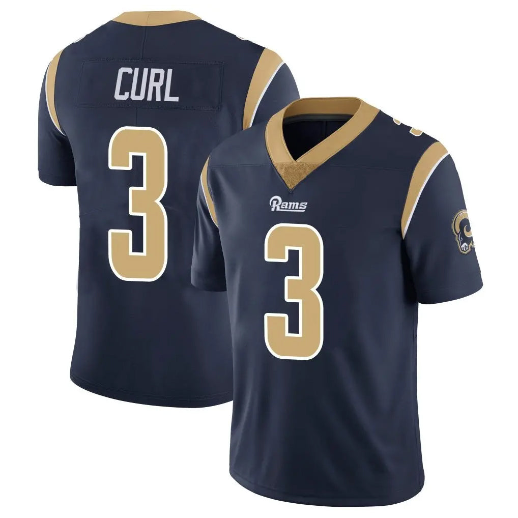 LA.Rams #3 Kam Curl Player Navy Limited Vapor Untouchable Home Game BALCE Stitched Jerseys