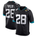 J.Jaguars #28 Fred Taylor Player Black Home Game BALCE Stitched Jerseys
