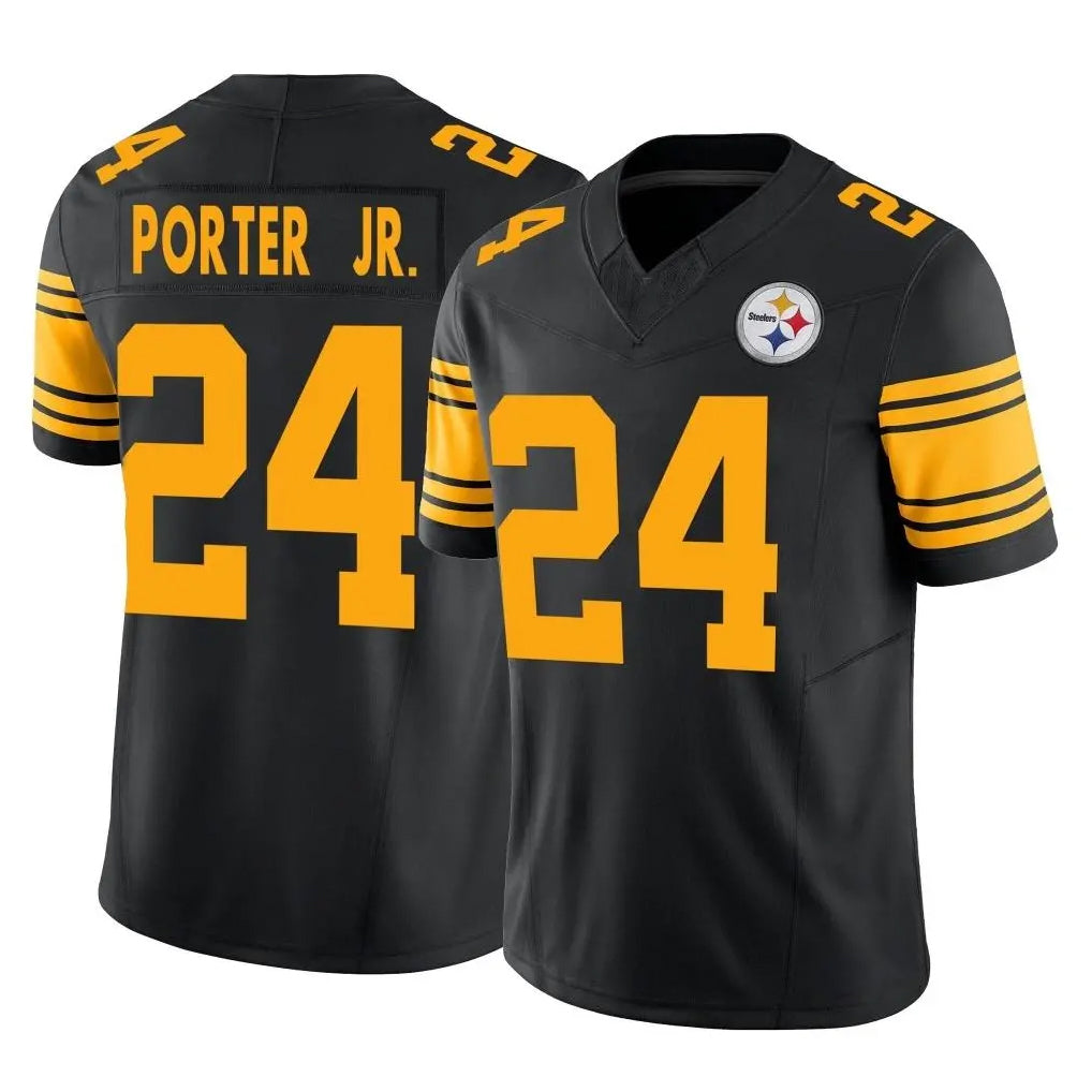 P.Steelers #24 Joey Porter Jr. Player Black Limited 2nd Alternate Vapor F.U.S.E. Home Game BALCE Stitched Jerseys