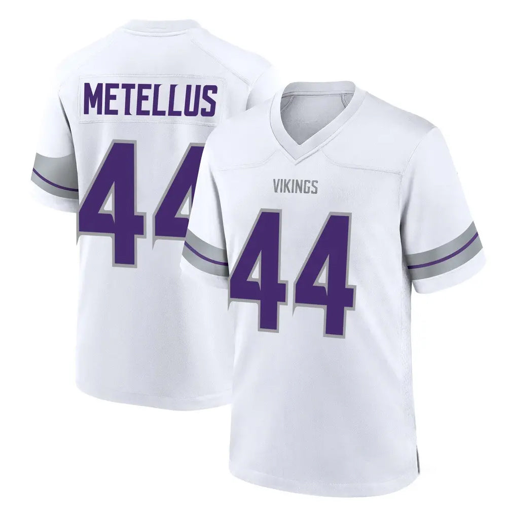 M.Vikings #44 Josh Metellus Player White Alternate Home Game BALCE Stitched Jerseys