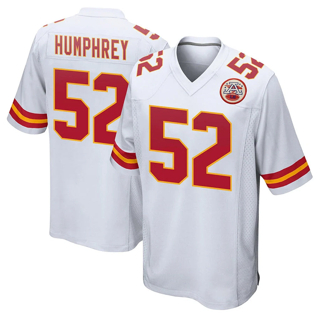 KC.Chiefs #52 Creed Humphrey Player White Home Game BALCE Stitched Jerseys