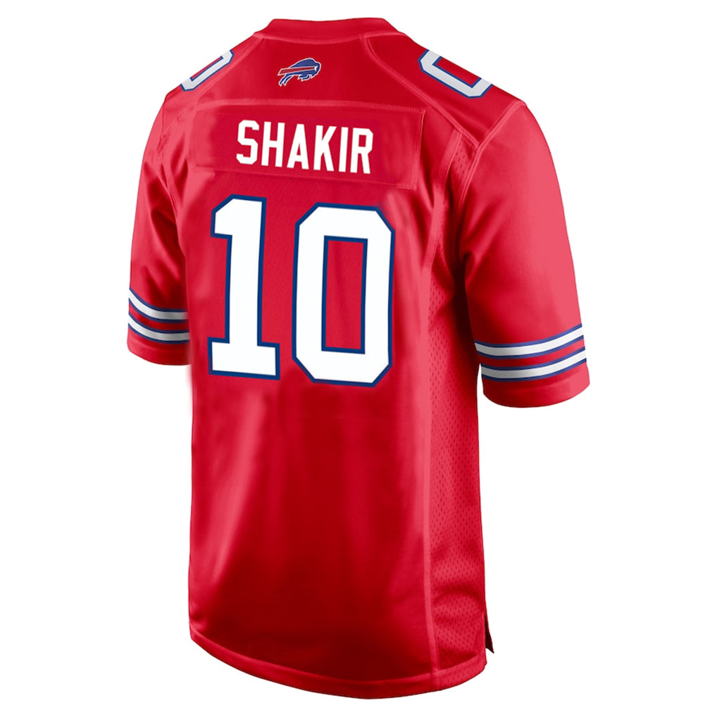 B.Bills #10 Khalil Shakir Player Red Home Game BALCE Stitched Jerseys