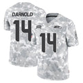 S.Seahawks #14 Sam Darnold Player Arctic Camo Limited Salute To Service Home Game BALCE Stitched Jerseys