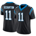 C.Panthers #11 Nic Scourton Player Black Vapor F.U.S.E. Limited BALCE Stitched Jerseys