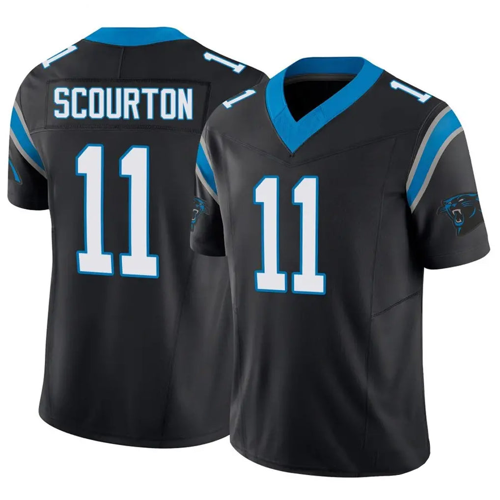 C.Panthers #11 Nic Scourton Player Black Vapor F.U.S.E. Limited BALCE Stitched Jerseys