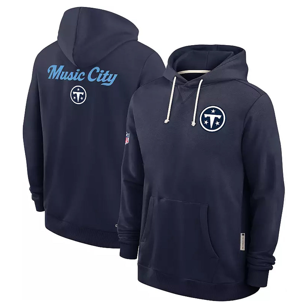 T.Titans ## Titans Blank Player Navy Pullover Hoodies Home Game BALCE Stitched Jerseys
