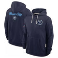 T.Titans ## Titans Blank Player Navy Pullover Hoodies Home Game BALCE Stitched Jerseys