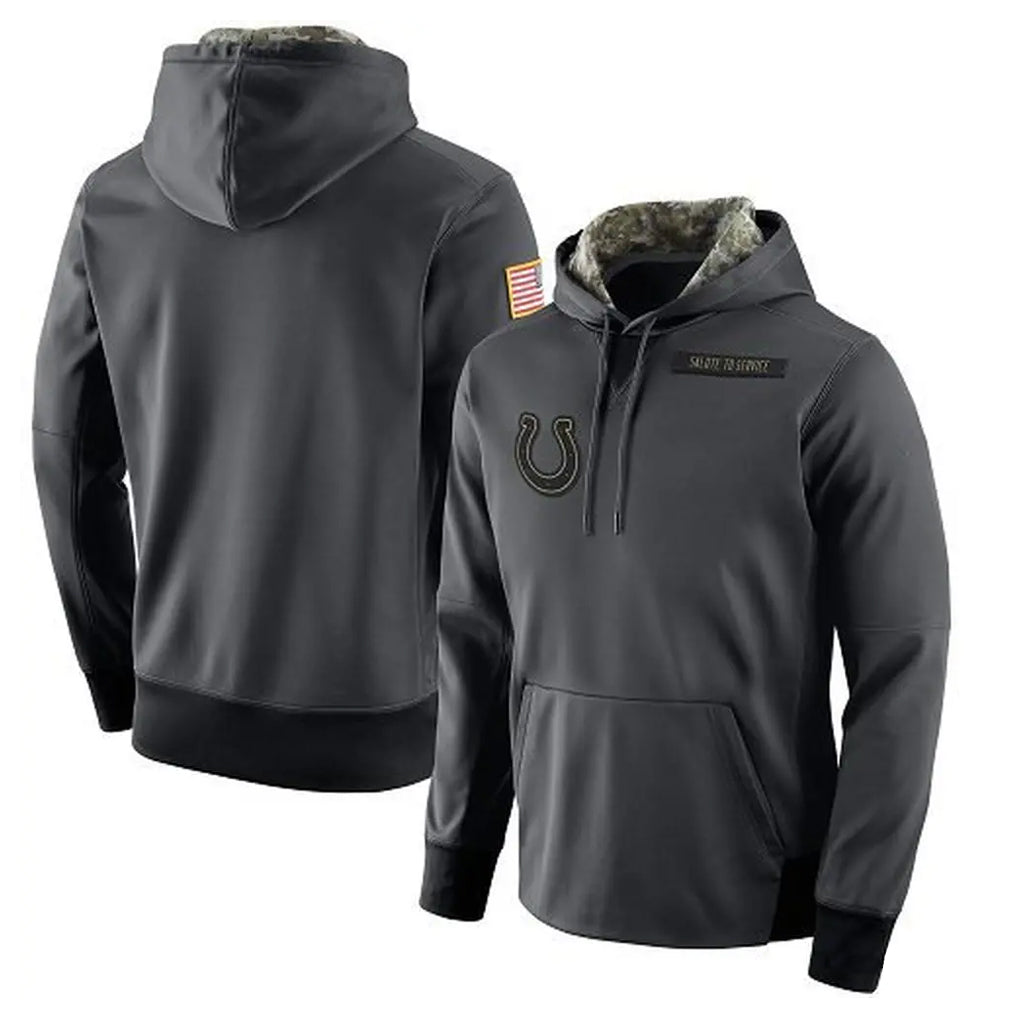 IN.Colts ## Colts Blank Player Gray Salute to Service Performance Hoodies Limited Game BALCE Stitched Jerseys