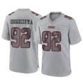 SF.49ers #92 Osa Odighizuwa Player Gray Atmosphere Fashion Home Game BALCE Stitched Jerseys