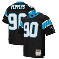 C.Panthers #90 Julius Peppers Player Black Mitchell & Ness Legacy Replica BALCE Stitched Jerseys