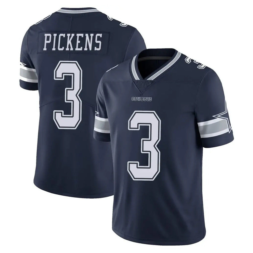 D.Cowboys #3 George Pickens Player Navy Vapor Untouchable Limited Home Game BALCE Stitched Jerseys
