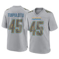 LA.Chargers #45 Tuli Tuipulotu Player Gray Atmosphere Fashion Home Game BALCE Stitched Jerseys