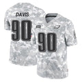 P.Eagles #90 Jordan Davis Player Arctic Camo Salute to Service Limited Game BALCE Stitched Jerseys